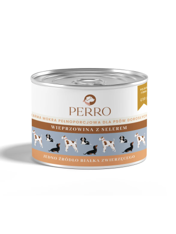 PERRO Karma Mokra Wieprzowina z Selerem 410g