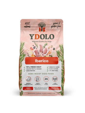 YDOLO Iberico Wieprzowina Iberico Karma Półwilgotna Dla Psa 2,5 kg